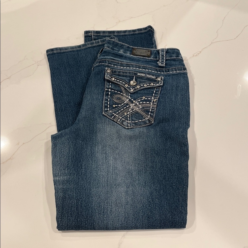 Earl Jeans Women's Straight Leg Jeans - Dark Blue Size 10